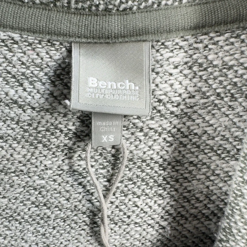 Bench Cowl Neck Textured Pullover Sweater Women's‎ XS Gray Pockets